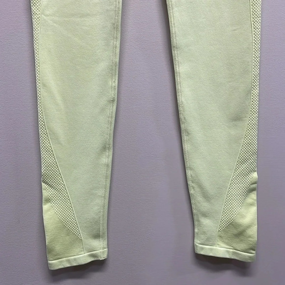 Tek Gear High Rise Workout Leggings Yellow S - Picture 3 of 14